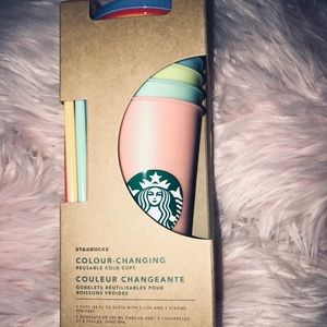 Starbucks Reusable Color Changing Cold Cups (5pk)